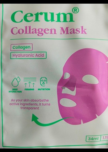 Kiper Cerum Kolajen Yüz Maskesi Paket İçinde 5 Adet - Görsel 4