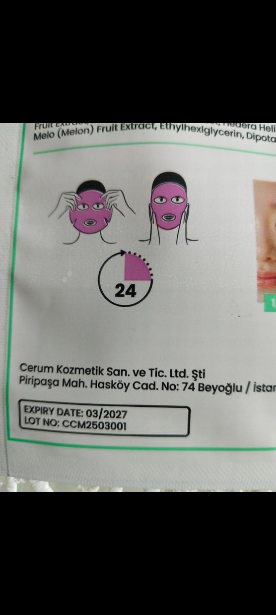 Kiper Cerum Kolajen Yüz Maskesi Paket İçinde 5 Adet - Görsel 2