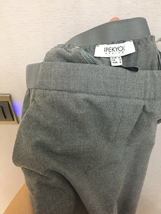 İpekyol kadifemsi yüksek bel pantolon