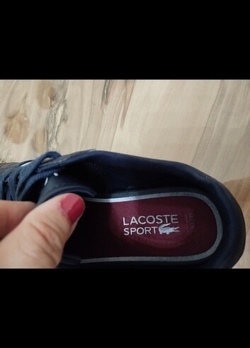 37 Beden lacivert Renk LACOSTE BAYAN SPOR AYAKKABI 37 NUMARA