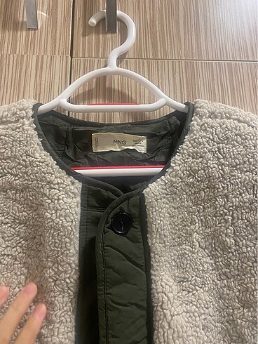 m Beden Mango peluş mont
