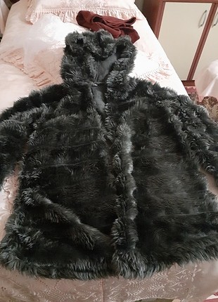 Peluş kürk mont 