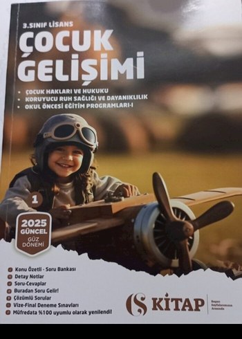 Beden 3. Sınıf auzef Çocuk Gelişimi lisans ders Kitapları