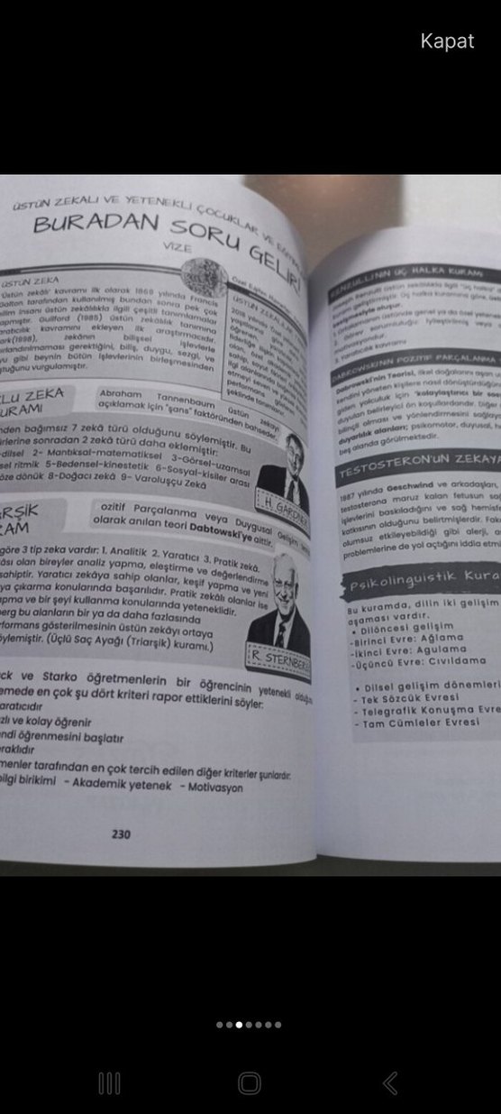 Auzef çocuk gelişimi lisans ders  Kitap 2025 Güncel - Görsel 5