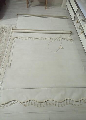 Beden beyaz Renk 130*200 stor perde 2 adet