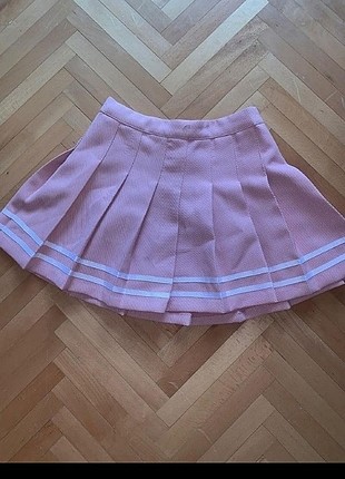 Hm pileli pembe mini etek
