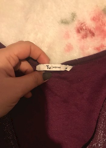 Bordo Parlak V Yaka  Tulum - Görsel 3