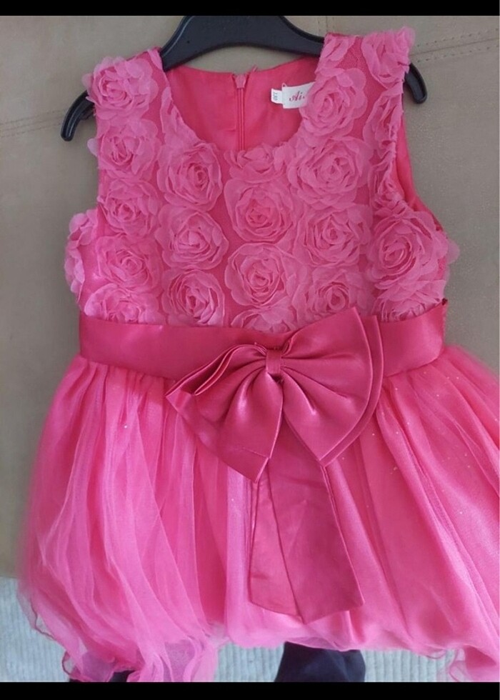 Pembe elbise kostüm - Görsel 2