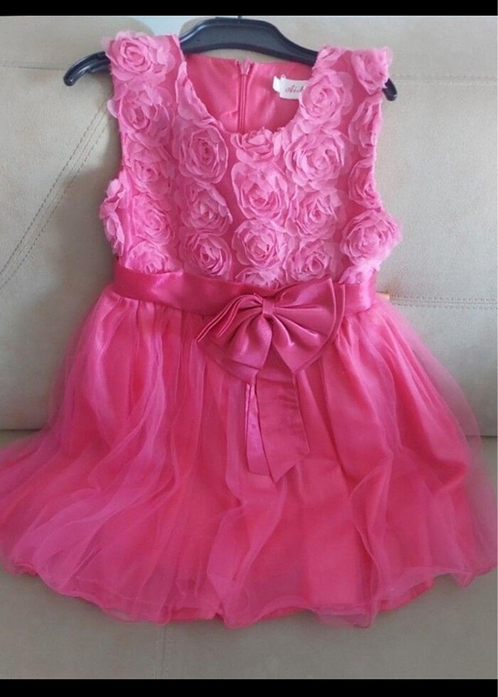 Pembe elbise kostüm - Görsel 3