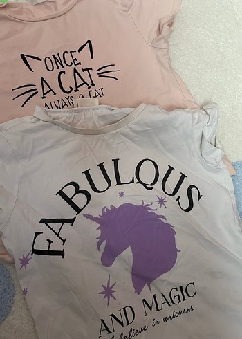 Kız Çocuk yazlık kısa kol tişört - Görsel 7