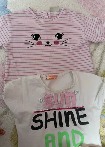 Kız Çocuk yazlık kısa kol tişört - Görsel 3