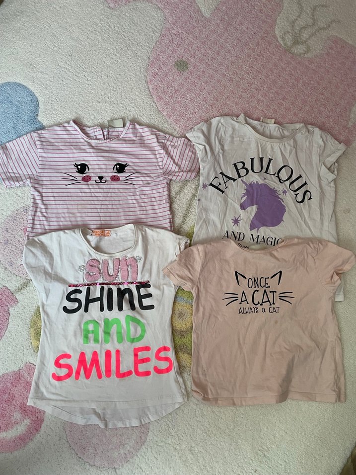 Kız Çocuk yazlık kısa kol tişört - Görsel 2