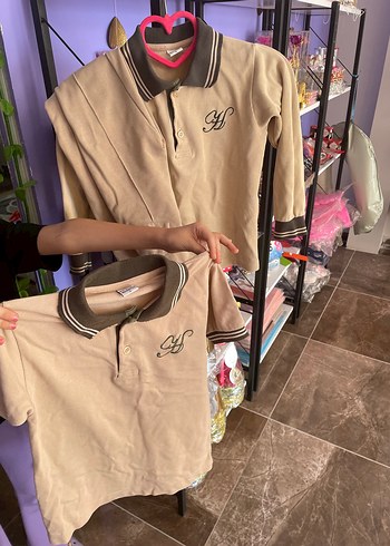 BEJ KIZ ÇOCUK OKUL KIYAFETİ 3 lü - Görsel 5