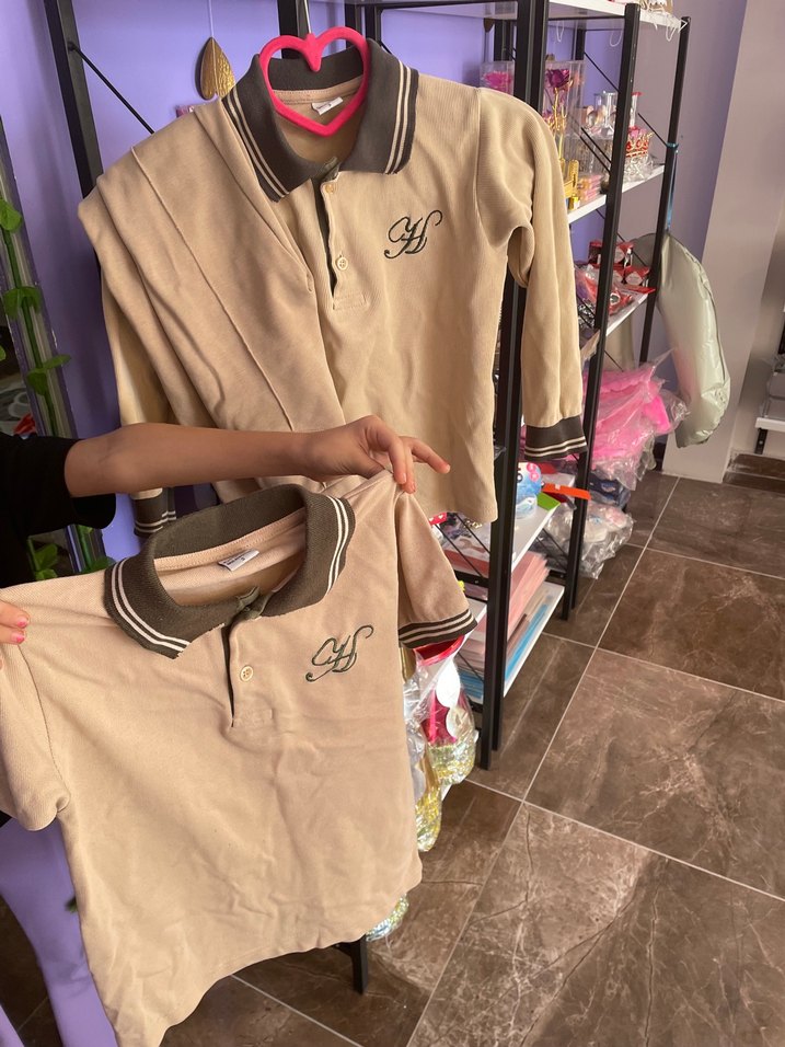 BEJ KIZ ÇOCUK OKUL KIYAFETİ 3 lü - Görsel 4