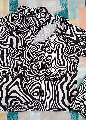 m Beden Zebra bluz 