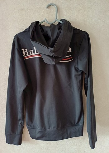 Balenciaga Siyah Kapüşonlu fermuarlı sweatshirt - Görsel 4