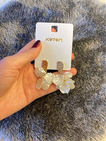 koton kullanılmamış küpe
