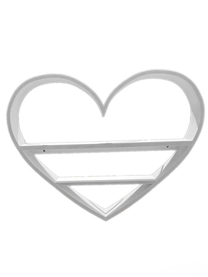 Beyaz Kalp Şekilli Raf - Görsel 3