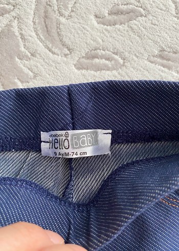 Lacivert Denim tayt pantolon - Görsel 2