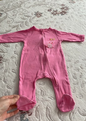 Fermuarlı Pembe Bebek Tulumlar - Görsel 5