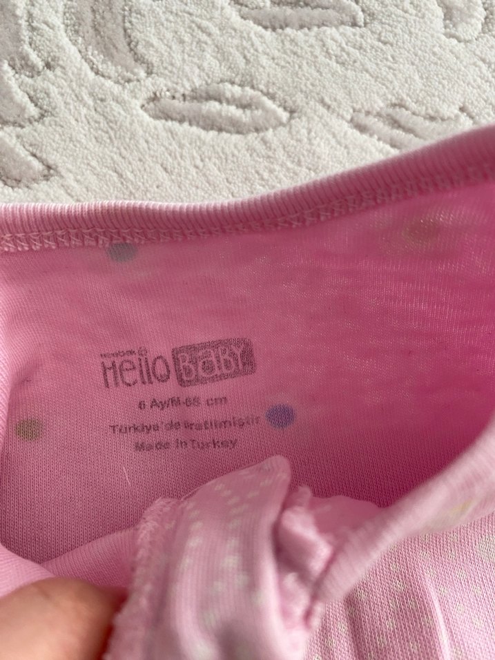 Fermuarlı Pembe Bebek Tulumlar - Görsel 3