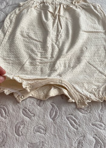 Bebek Kız Fırfırlı Beyaz Tulum - Görsel 4