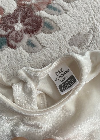 Kız Çocuk Beyaz Uzun Kollu tütülü Elbise - Görsel 4