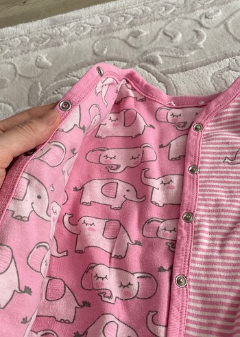 Pembe Uzun Kollu Bebek Kız Takımı - Görsel 2