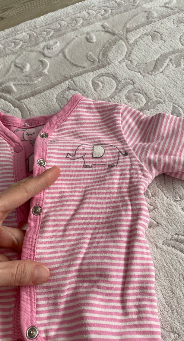 Pembe Uzun Kollu Bebek Kız Takımı - Görsel 3