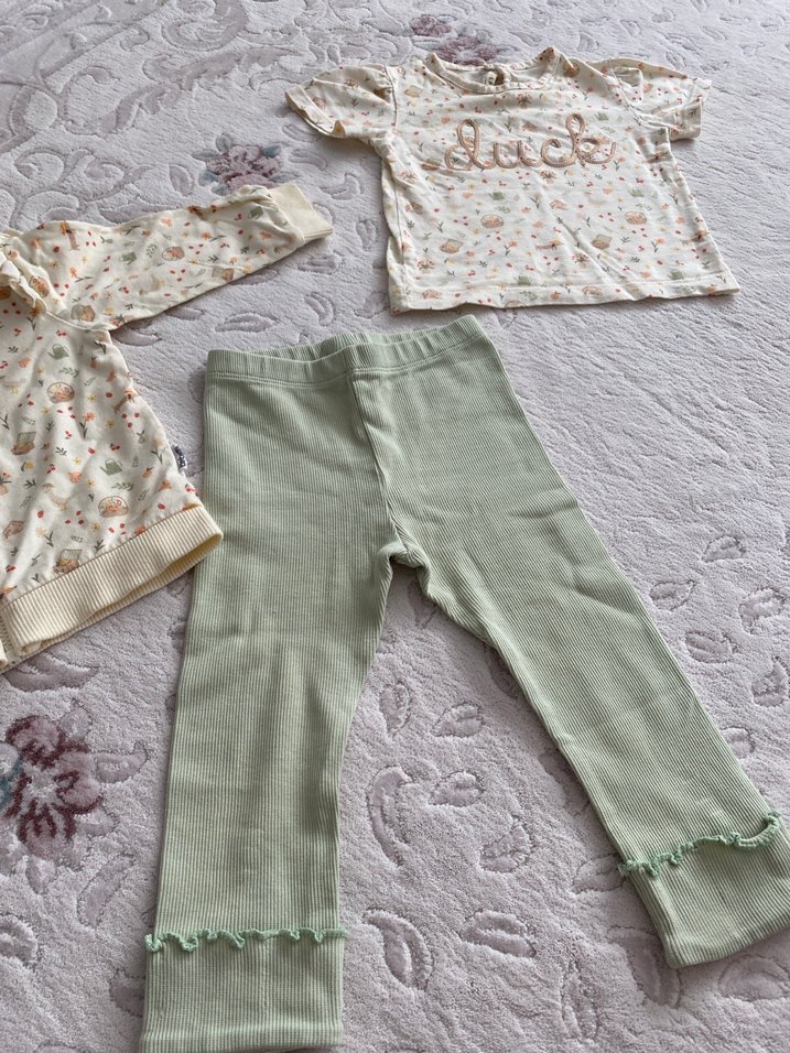 Mint yeşili Bebek Kız Takımı - Görsel 5