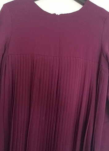 Pileli elbise - Görsel 5