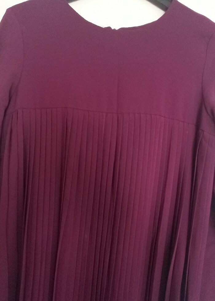 Pileli elbise - Görsel 5