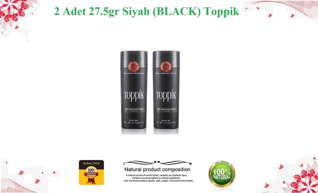 2 adet Toppik Topik siyah renk 27.5 gr - Görsel 2
