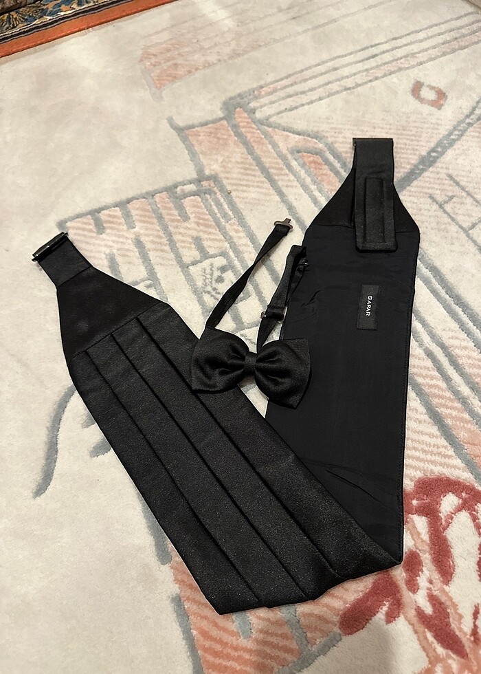 Sarar damat kemeri ve papyonu - Görsel 3