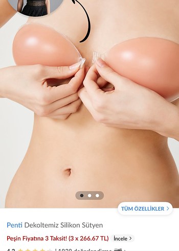 Penti Silikon  Sütyen - Görsel 3