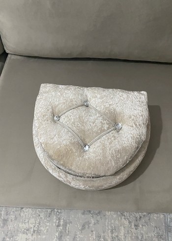 Düğmeli Pudra Sandık - Görsel 4