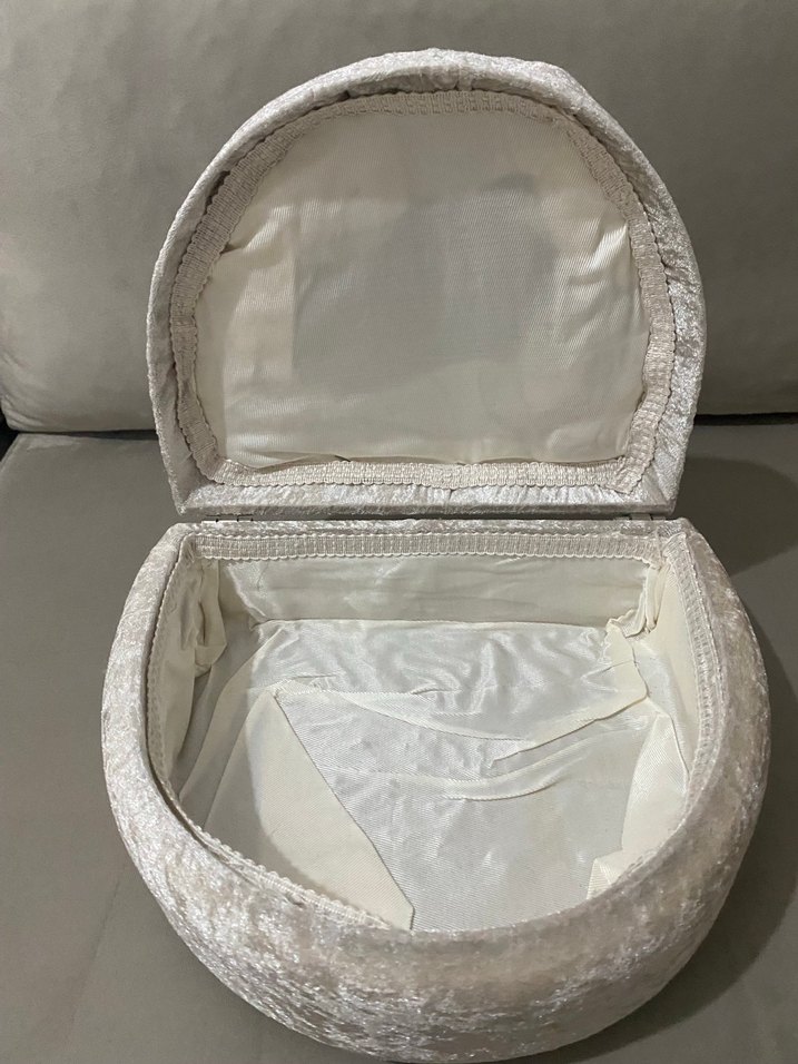 Düğmeli Pudra Sandık - Görsel 3