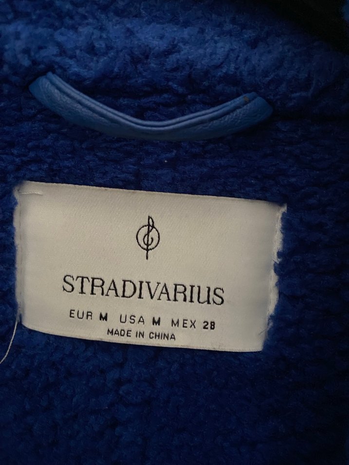 Mavi Kürklü Deri Kadın Ceket - Görsel 3