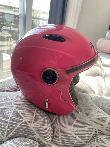 Pembe kadın kask - Görsel 3