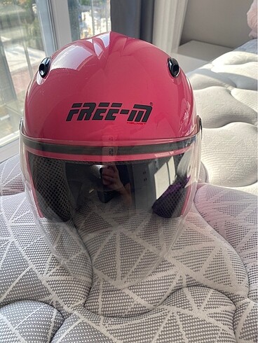 Pembe kadın kask - Görsel 4