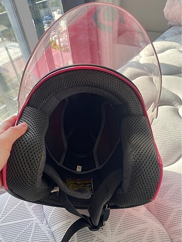 Pembe kadın kask - Görsel 5