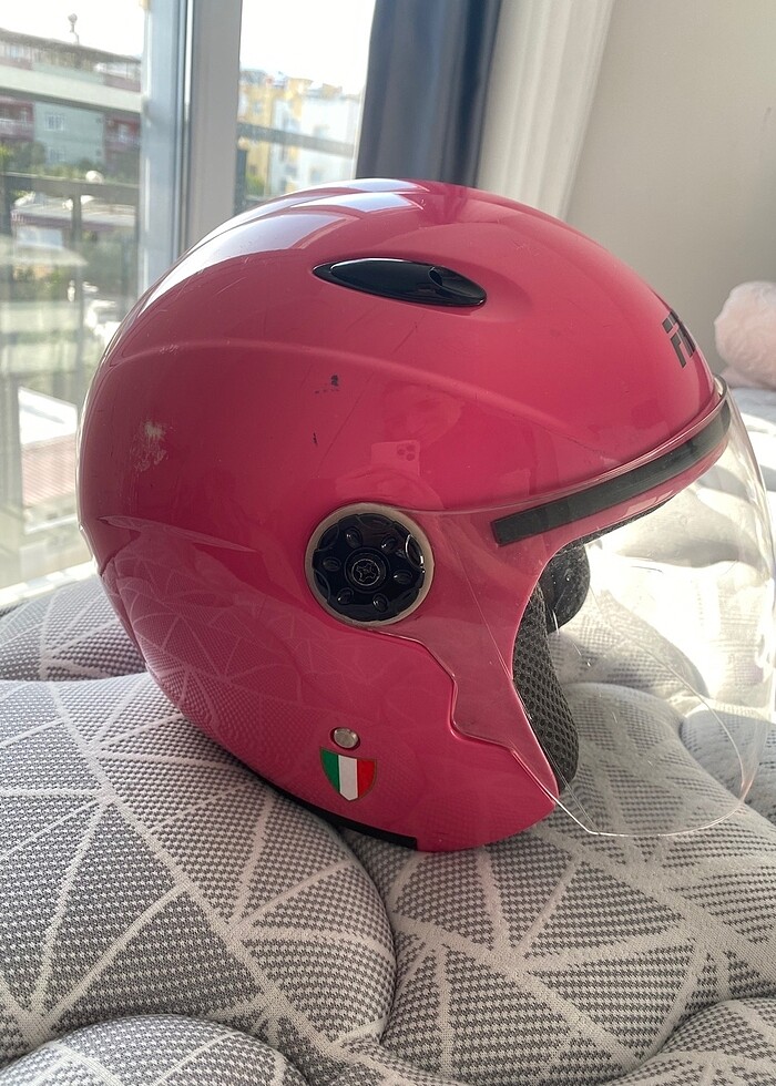 Pembe kadın kask - Görsel 3