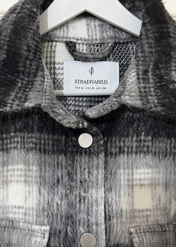 Düğmeli Gri Kadın Midi Ceket - Görsel 3