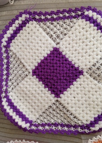 Renkli El Örgüsü sabun bezleri - Görsel 8