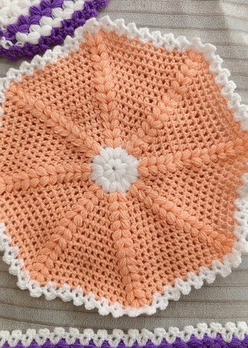 Renkli El Örgüsü sabun bezleri - Görsel 9