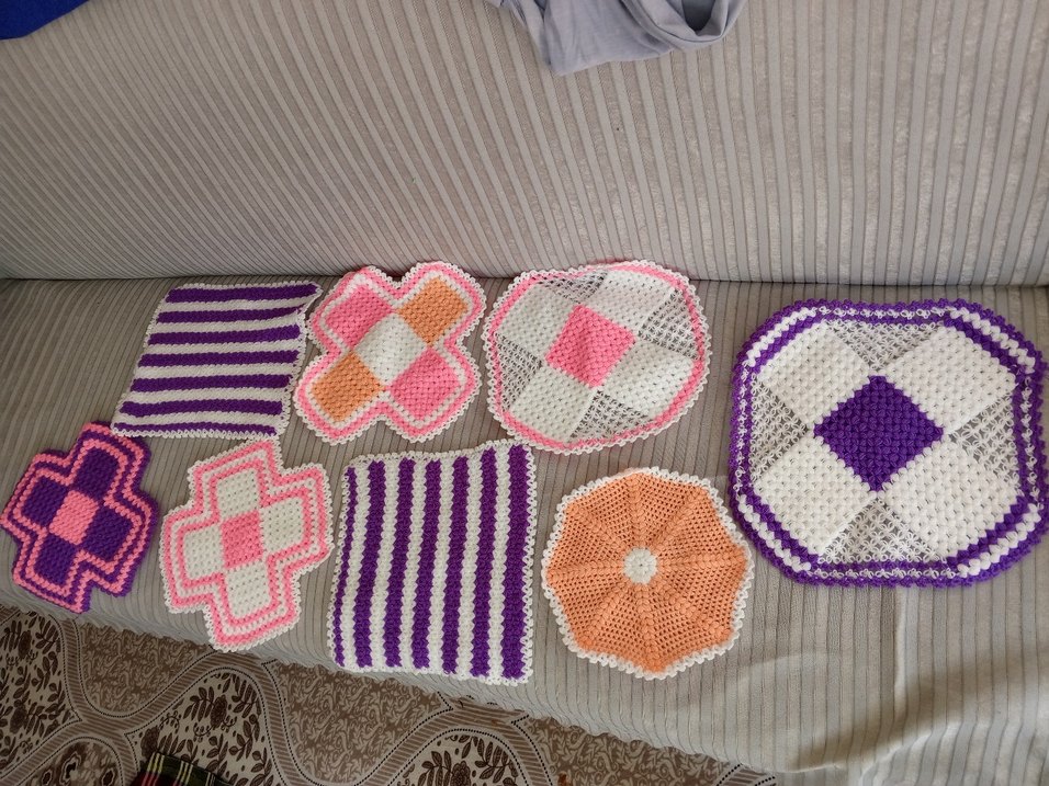 Renkli El Örgüsü sabun bezleri - Görsel 2