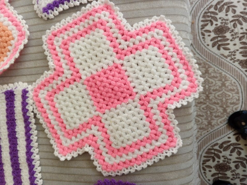 Renkli El Örgüsü sabun bezleri - Görsel 4