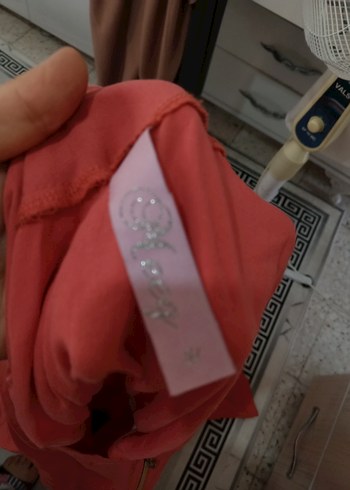 s Beden pembe Renk Pembe V Yakalı uzun tulum Fermuarlı