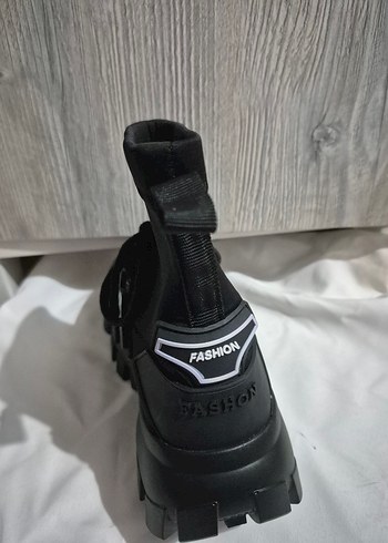 Siyah çorap kadın Spor Botu - Görsel 3