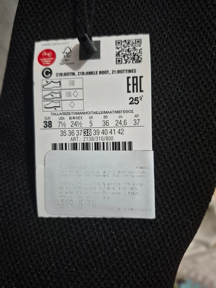 Zara Siyah topuklu bot - Görsel 4